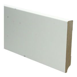 MDF Moderne plint 120x18 wit voorgelakt RAL 9010