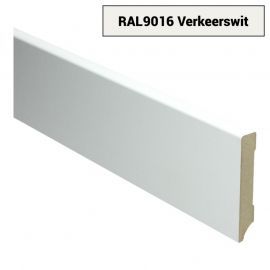 MDF sfeerplint Modern 70x18mm Voorgelakt Wit RAL9016