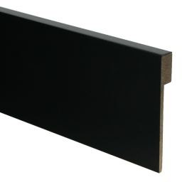 MDF sfeerplint Renovatieplint 120x18mm Voorgelakt Zwart RAL9005