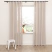 Overgordijn Ramie Licht Taupe 18