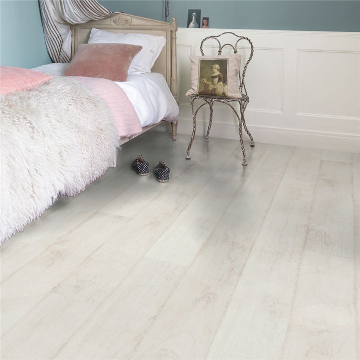 Laminaat Quick Step Classic Hydroseal Teak Wit Gebleekt CLM1290